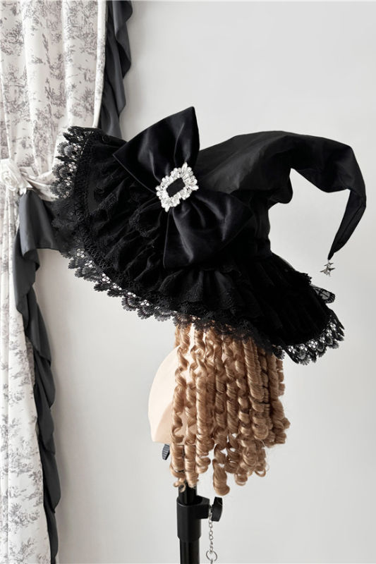 The Muppet Handmade Dark Gothic Witch Hat