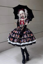 Nnstar Coronation Stars Classic Lolita Dress, Crown, Headbow and Choker