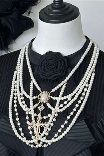 The Muppet Multilayer Imitation Pearl Necklace
