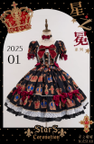 Nnstar Coronation Stars Classic Lolita Dress, Crown, Headbow and Choker