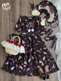 Miss Point Forest Berry Rabbit Lolita Short Sleeves Dress