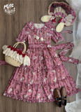 Miss Point Forest Berry Rabbit Lolita Short Sleeves Dress