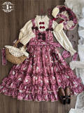 Miss Point Forest Berry Rabbit Lolita Jumper Dress