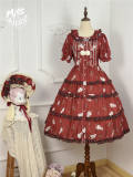 Miss Point Forest Berry Rabbit Lolita Short Sleeves Dress
