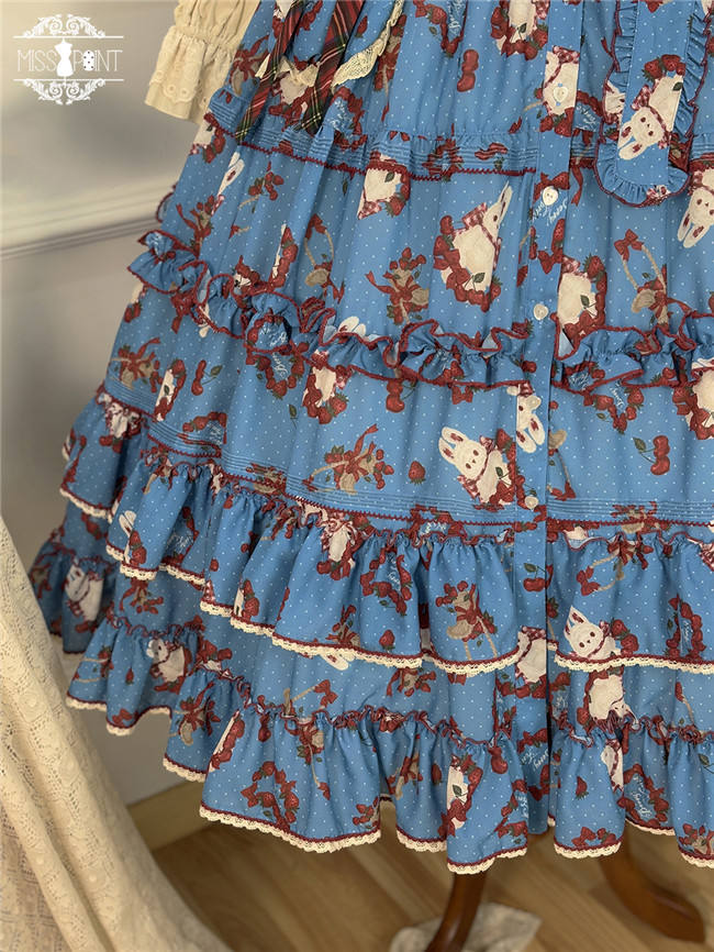 Miss Point Forest Berry Rabbit Lolita Jumper Dress