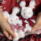 Handmade Plush Rabbit Brooch A
