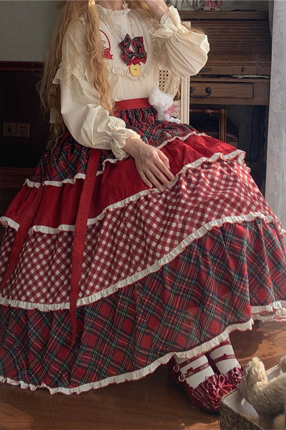 Miss Point Forest Berry Rabbit Tiered Lolita Underskirt