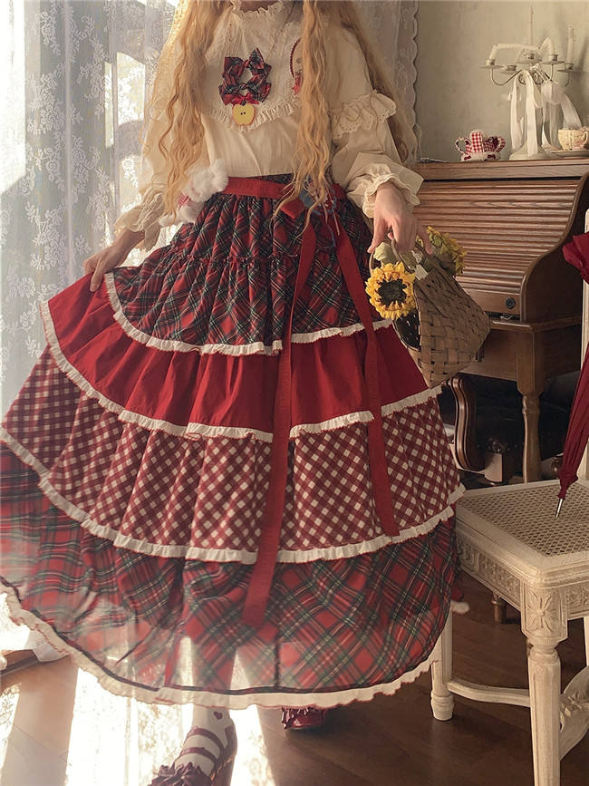 Miss Point Forest Berry Rabbit Tiered Lolita Underskirt