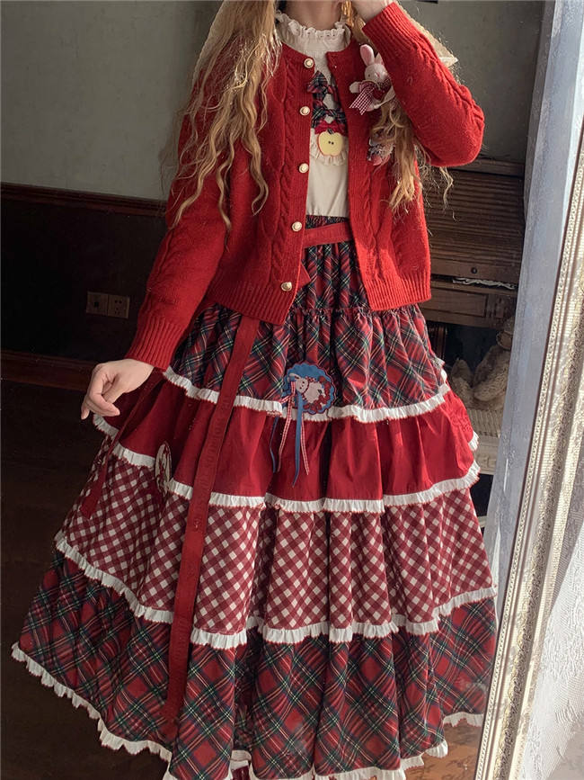 Miss Point Forest Berry Rabbit Tiered Lolita Underskirt