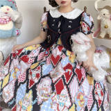 Showa Kaleidoscope Lolita Vest and Apron
