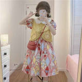 Showa Kaleidoscope Lolita Vest and Apron