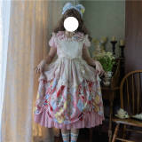 Showa Kaleidoscope Lolita Vest and Apron