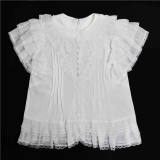 Coral Stone White Lolita Blouse