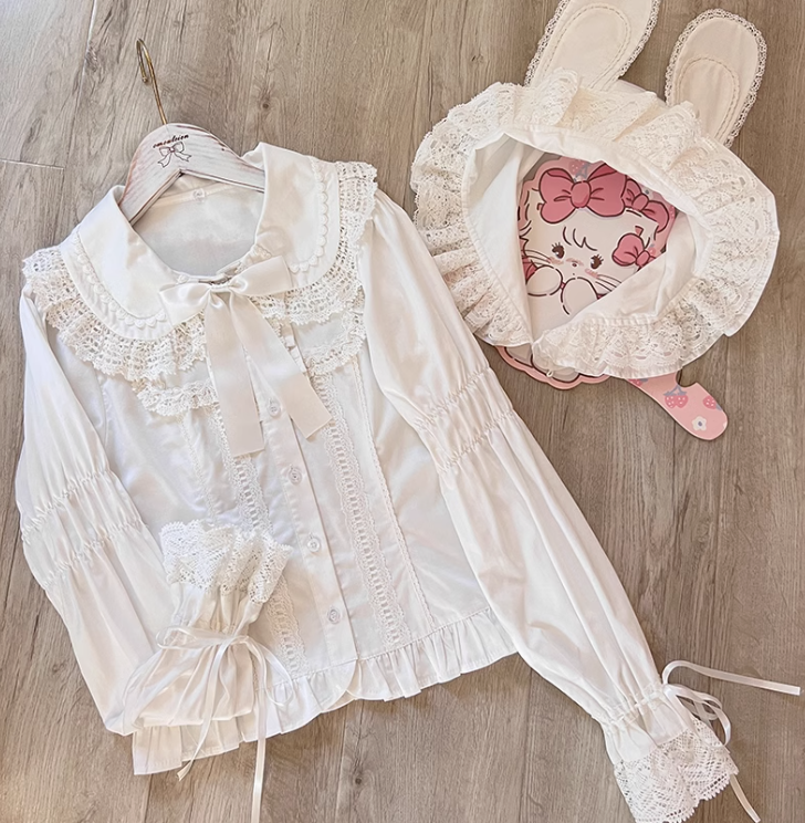 Little Rabbit Pray Cotton Lolita Blouse