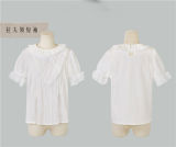 Coral Stone White Lolita Blouse
