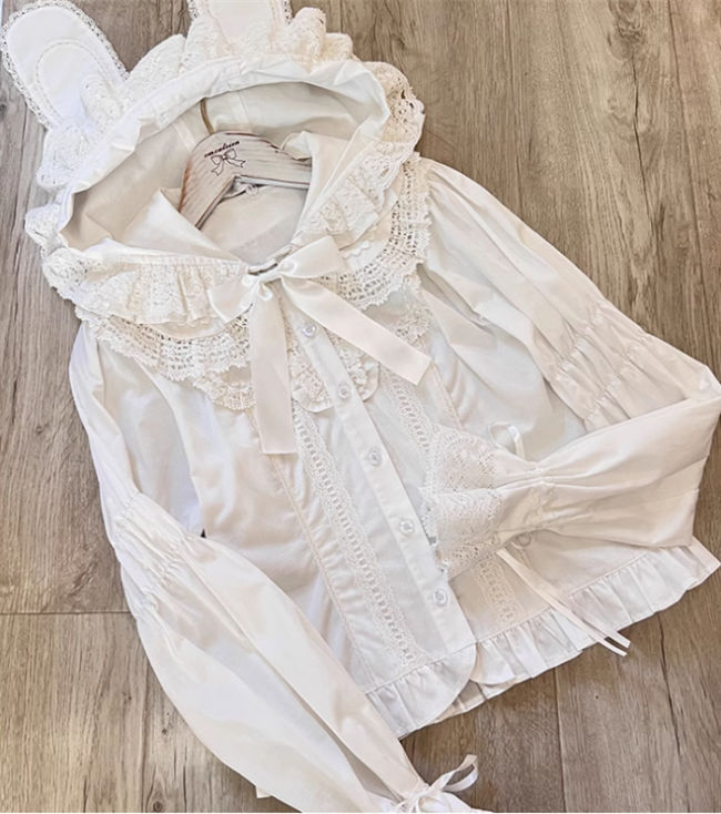 Little Rabbit Pray Cotton Lolita Blouse