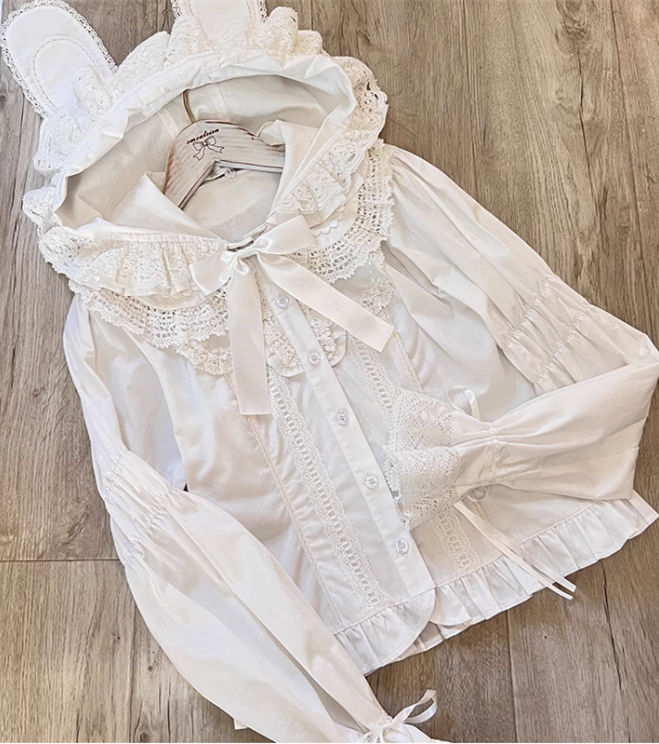 Little Rabbit Pray Cotton Lolita Blouse