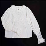Coral Stone White Lolita Blouse