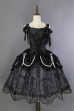 Aurora Borealis Mangata Moon Shadow Lolita Skirt and Corset Top
