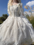 Aurora Borealis Mangata Moon Shadow Lolita Skirt and Corset Top