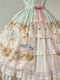 Dark Star Island Lilith's Farm Trip Front Open Lolita Dress