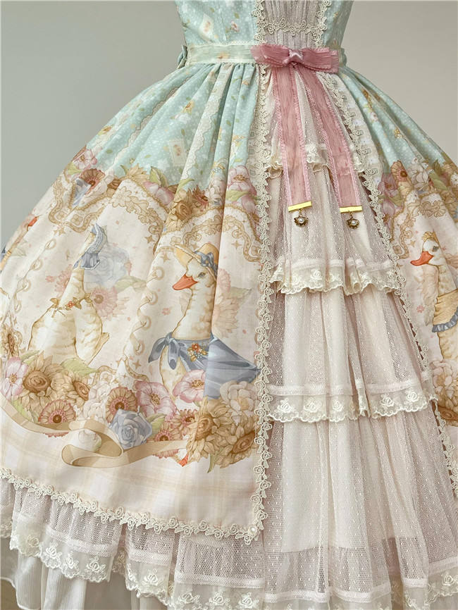 Dark Star Island Lilith's Farm Trip Front Open Lolita Dress