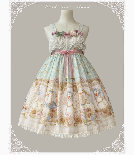 Dark Star Island Lilith's Farm Trip High Waist Lolita Jumper Dress