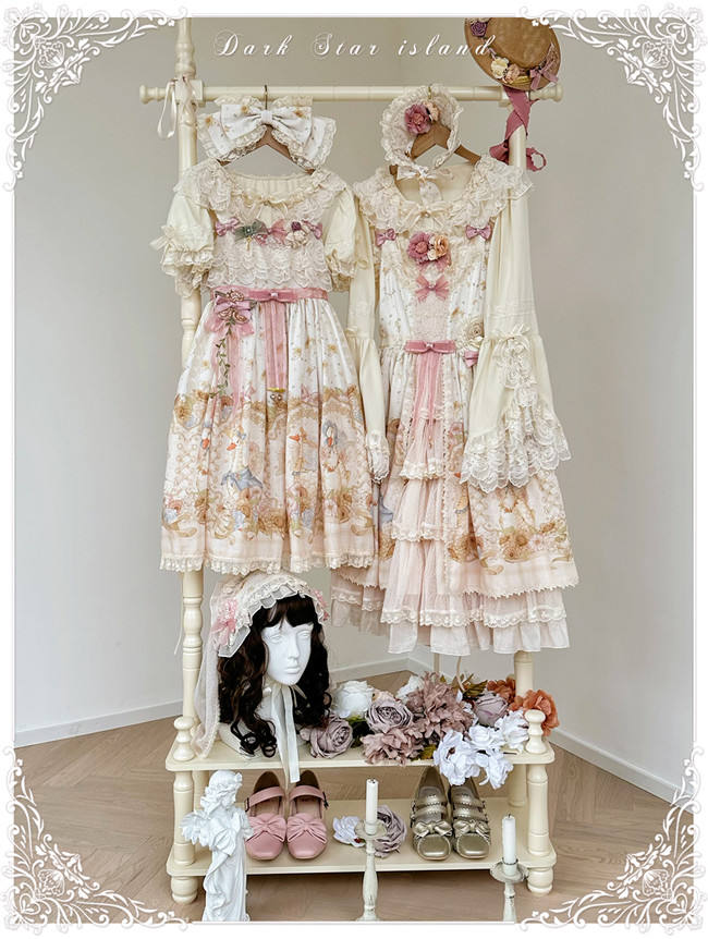 Dark Star Island Lilith's Farm Trip Front Open Lolita Dress