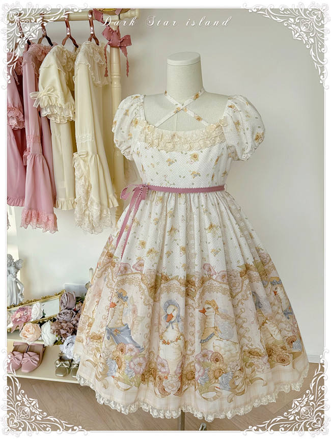 Dark Star Island Lilith's Farm Trip High Waist Lolita One Piece