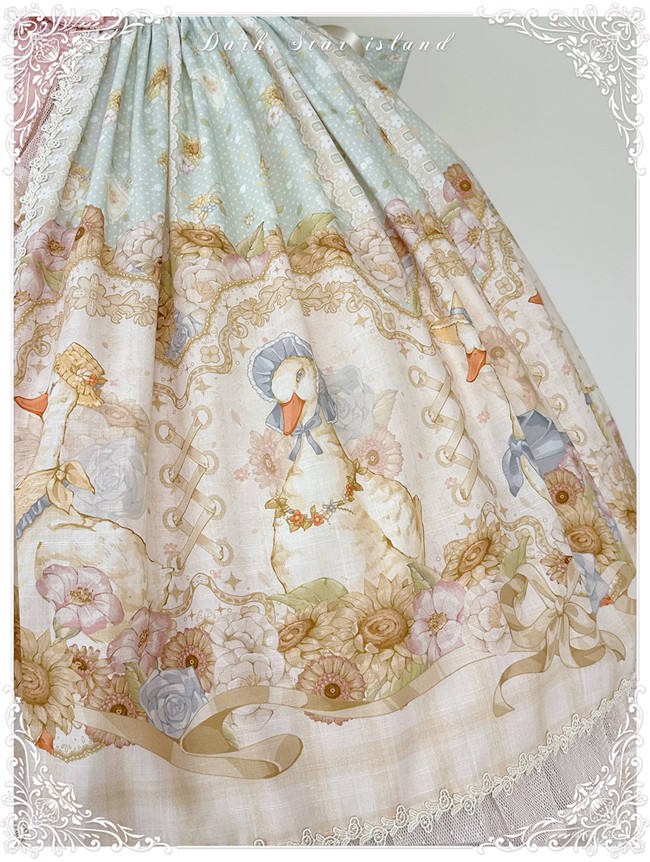Dark Star Island Lilith's Farm Trip Front Open Lolita Dress