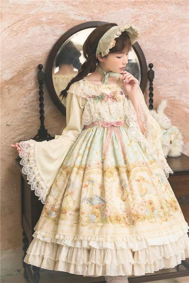 Dark Star Island Lilith's Farm Trip High Waist Lolita Jumper Dress