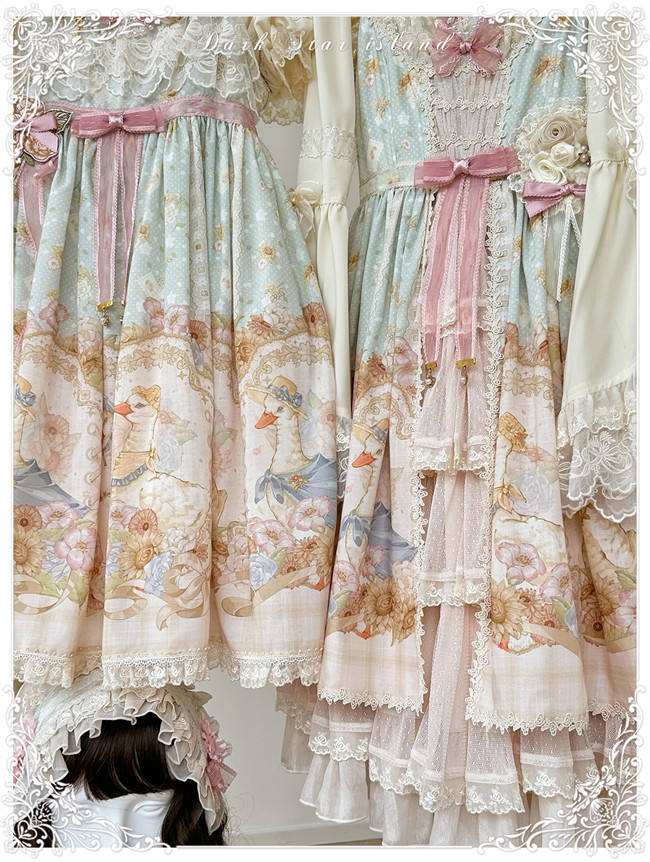 Dark Star Island Lilith's Farm Trip High Waist Lolita Jumper Dress