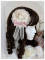 Beige Flower Side Clip/Brooch
