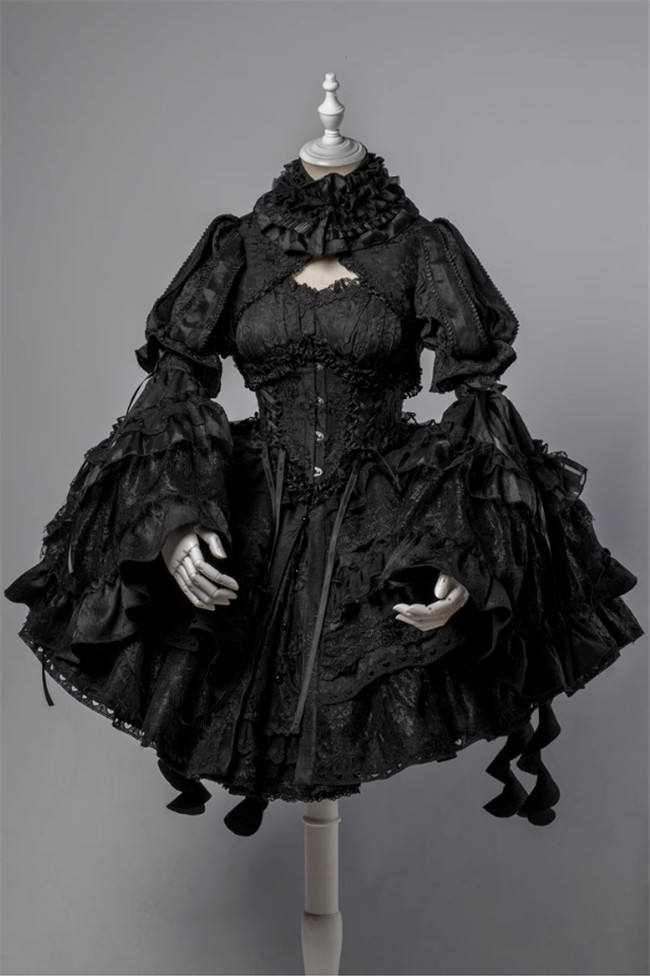 Smoothy Caliburn Gothic Lolita Dress Full Set
