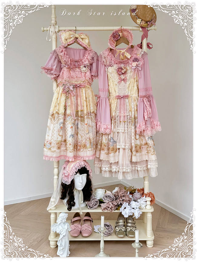 Dark Star Island Lilith's Farm Trip Front Open Lolita Dress