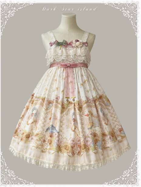 Dark Star Island Lilith's Farm Trip High Waist Lolita Jumper Dress