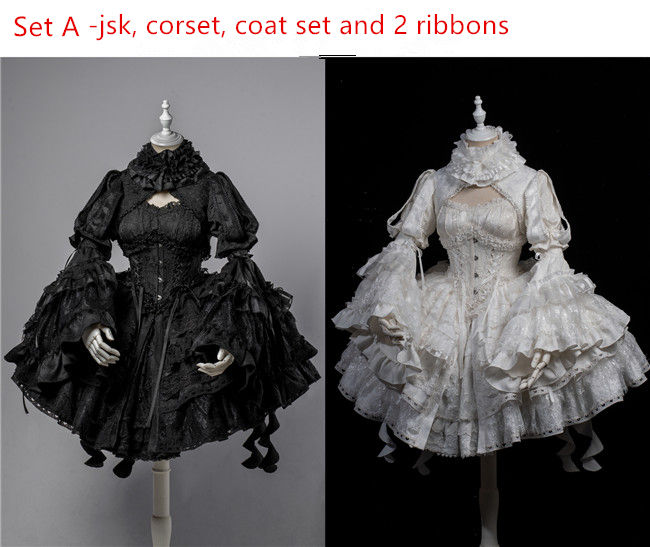 Smoothy Caliburn Gothic Lolita Dress Full Set