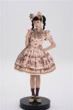 Baby Blue Cookie Doggie Sweet Lolita Dress