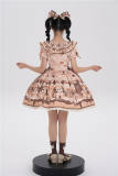 Baby Blue Cookie Doggie Sweet Lolita Dress
