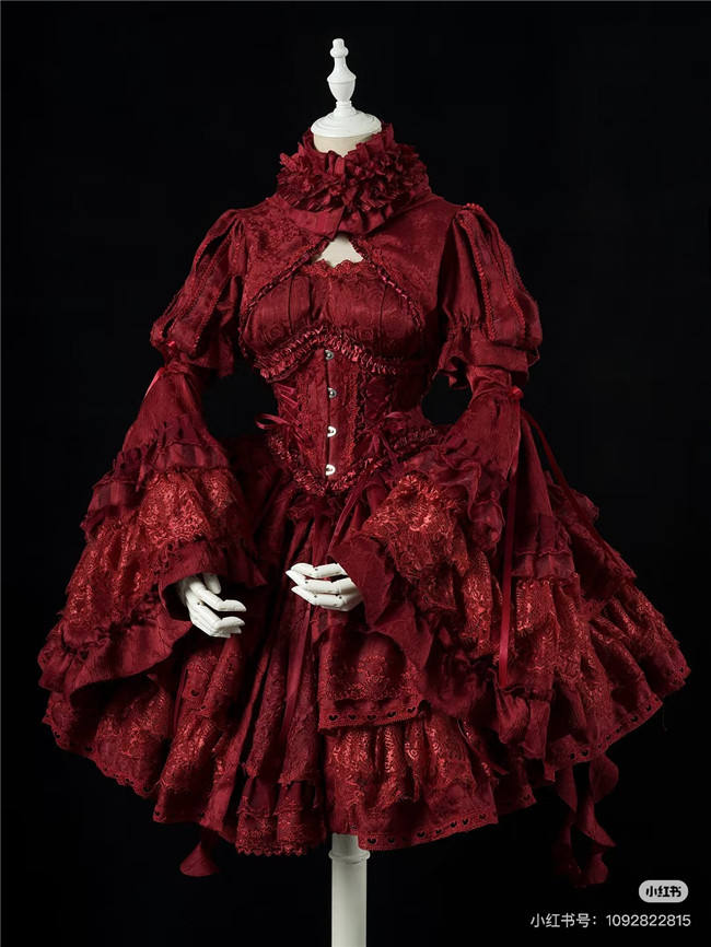 Smoothy Caliburn Gothic Lolita Dress Full Set