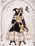 Bramble Rose Cat Witch Lolita Dress Full Set
