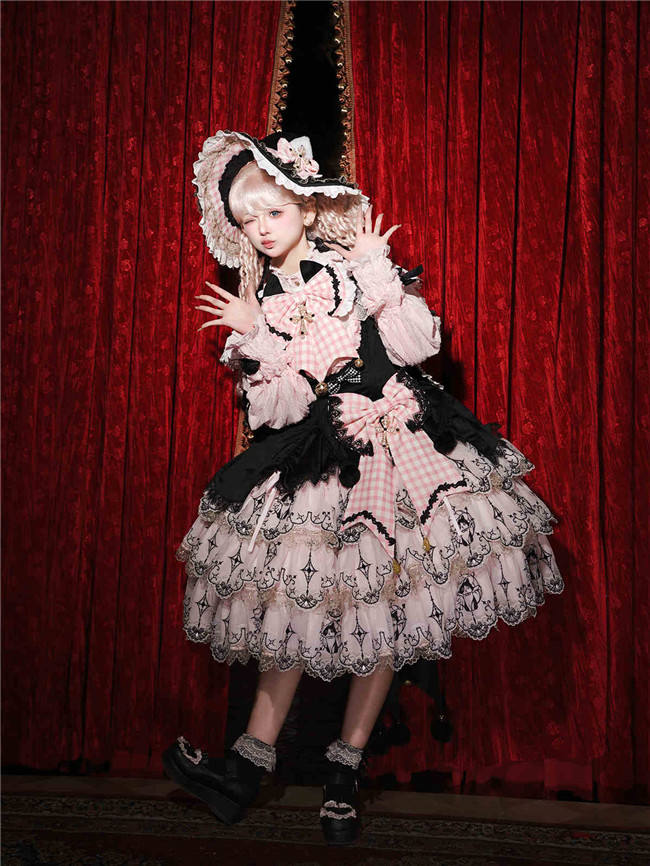 Bramble Rose Cat Witch Lolita Dress Full Set