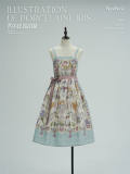 NyaNya Lolita Illustration De Porcelain Iris Lolita Dress