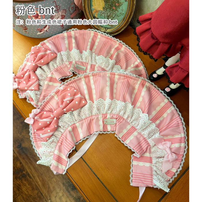 Antique Cat Stripe Strawberry Lolita Dress and Blouse