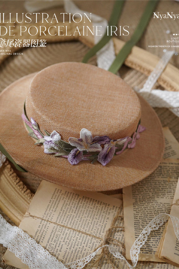 NyaNya Lolita Illustration De Porcelain Iris Lolita Accessories