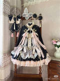 White Peach Blossoms Qi Lolita Dress, Bolero and Bun Side Clips