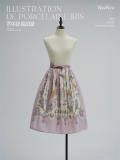 NyaNya Lolita Illustration De Porcelain Iris Lolita Dress