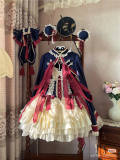 White Peach Blossoms Qi Lolita Dress, Bolero and Bun Side Clips