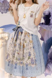 NyaNya Lolita Illustration De Porcelain Iris Embroidery T-shirt