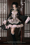 White Peach Blossoms Qi Lolita Dress, Bolero and Bun Side Clips